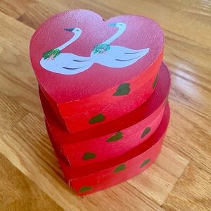 Vintage Wood Nesting Boxes